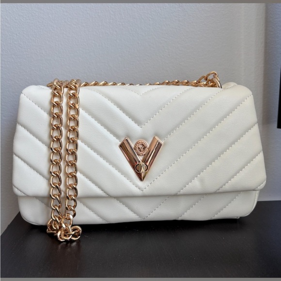 VALENTINO ORLANDI | White Quilted Crossbody (V-2001) - Picture 2 of 2